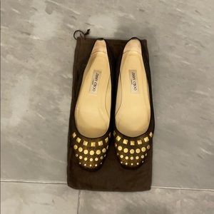 Jimmy Choo Brown Flats